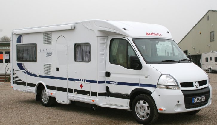 Whereas ‘camper motorhomes’ use vans that have a ‘floor pan’ and not a traditional chassis, a few coachbuilt models from Dethleffs employ what are called platform cabs from firms like Fiat