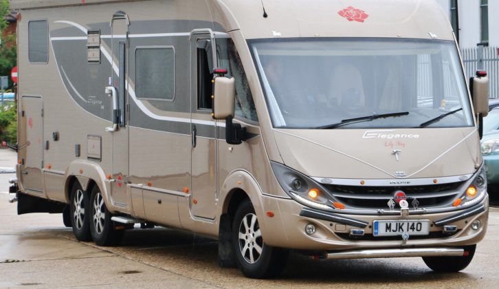With A-class coachbuilts, there's no point purchasing
a base vehicle complete with a cab when the motorhome builder will be creating
an all-encompassing body enclosure