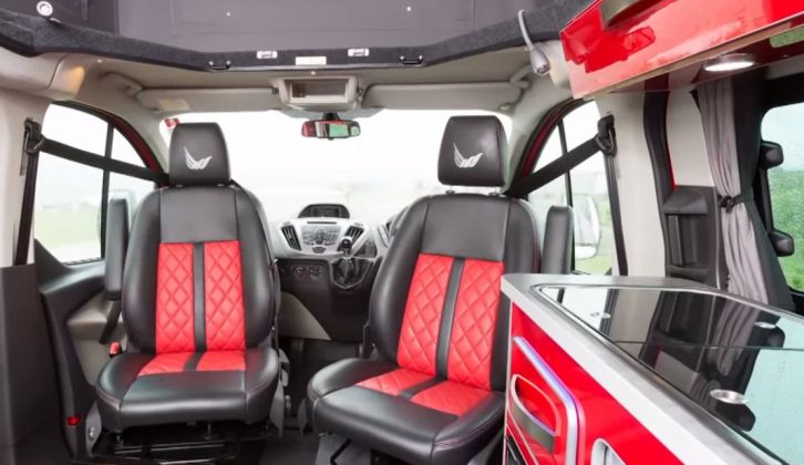 The well-finished, colour-matched interior of the Wellhouse Terrier Rosso