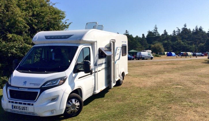 Despite not being a compact 'van our Bailey Approach Advance 665 had plenty of space at Roundhill Campsite in the New Forest