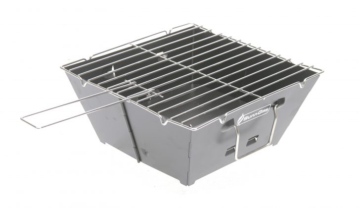 The SunnCamp Compact BBQ packs down small and has a useful 24 x 23.5cm grille area