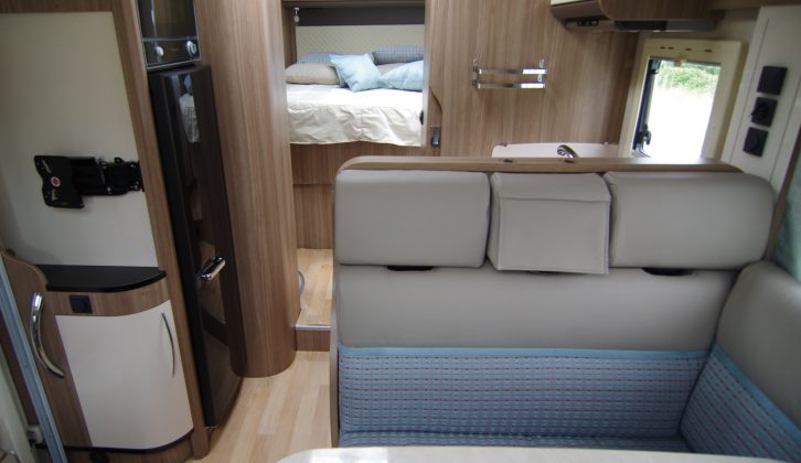 As well as the drop-down electric bed, the new 680FF gets a central rear island bed mounted longitudinally