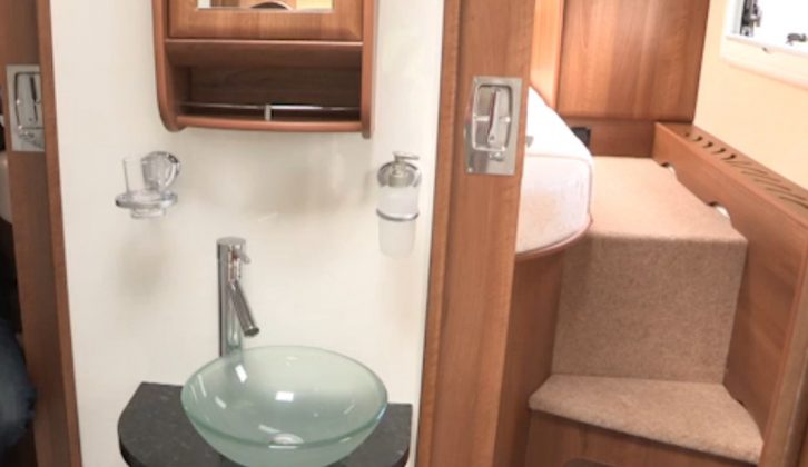 There's a hotel-style washroom in the RS Endeavour
