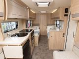 Enter via the midships habitation door of this new Elddis Autoquest 185 and you’ll really be impressed by the open aspect of the layout