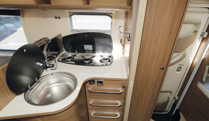 Inside the new 2016 SB700, a six-berth 'van with rear bunk beds, a midships transverse double bed and a drop-down double in the cab