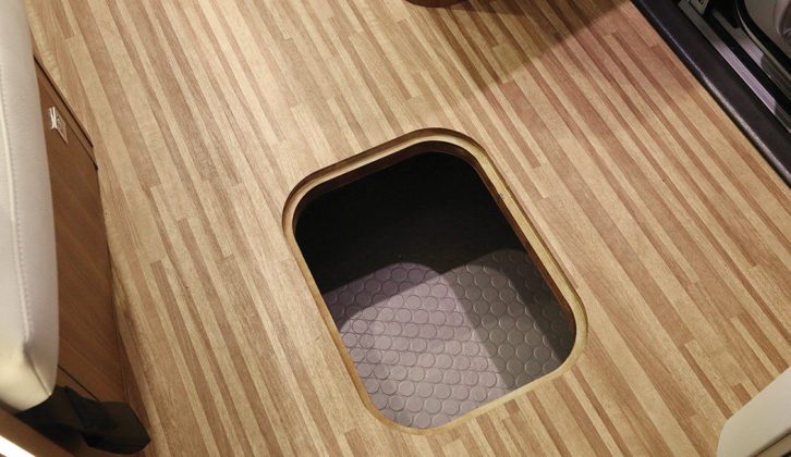 You can hide laptops, cameras or mobile phones in this secret underfloor cubby