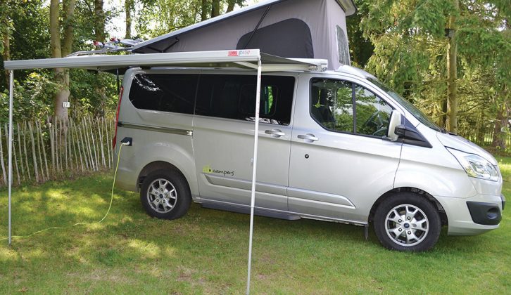 If you take the Day Van to a festival this optional canopy awning could be handy!