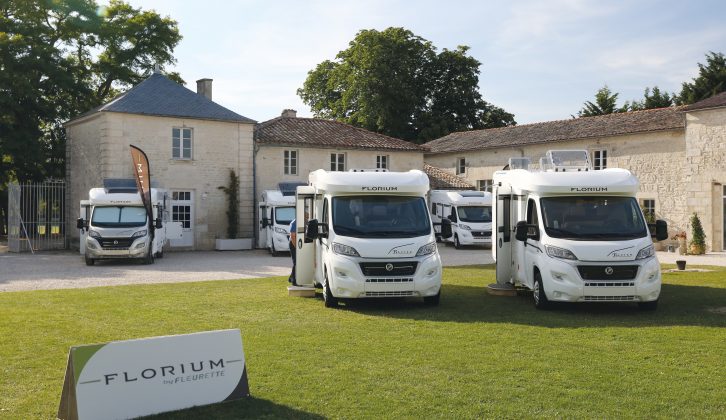The Florium ’vans get cream-coloured bodyshells and an identity all their own – read more in Practical Motorhome's 2016 launch report