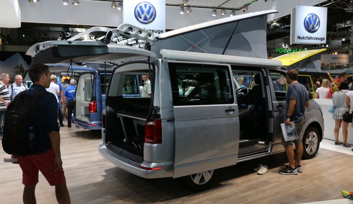In Germany the VW California Beach campervan costs from €46,344, but UK prices are yet to come