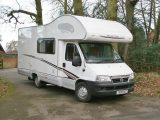 Like many entry-level coachbuilt motorhomes, this 2005 Swift Sundance has flat sandwich-construction wall panels and moulded ABS plastic skirts