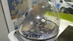 Oyster's transparent dome shows how a satellite TV aerial works