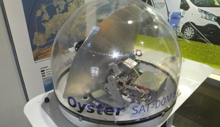 Oyster's transparent dome shows how a satellite TV aerial works