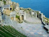 Nigel, his wife and Monty the dog visited magical places like the Minack Theatre