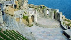 Nigel, his wife and Monty the dog visited magical places like the Minack Theatre