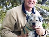 Nigel Rowland Hicks with his dog Monty