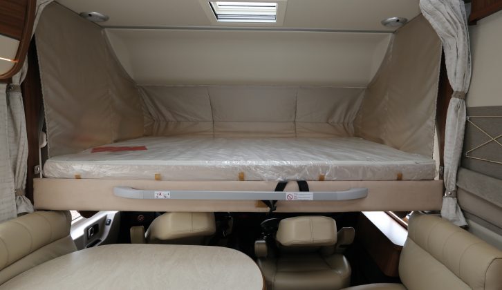 There's a drop-down bed over the front lounge in this B-Class 'van