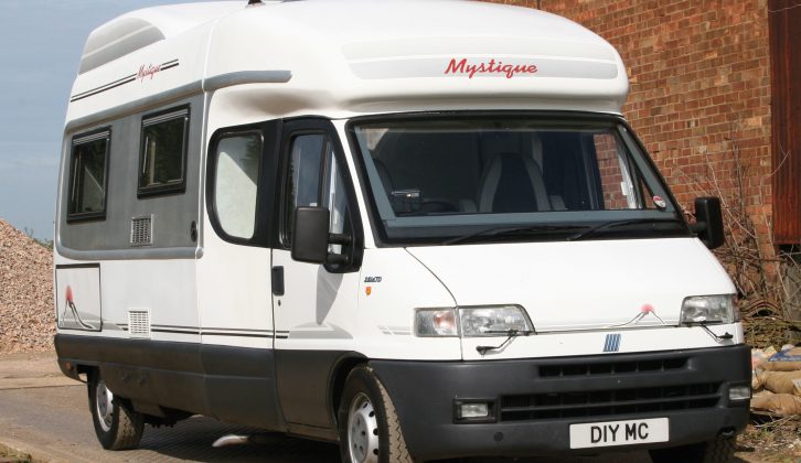 A discarded GRP shell from a prototype motorhome was bought and fitted to a new Fiat Ducato cab