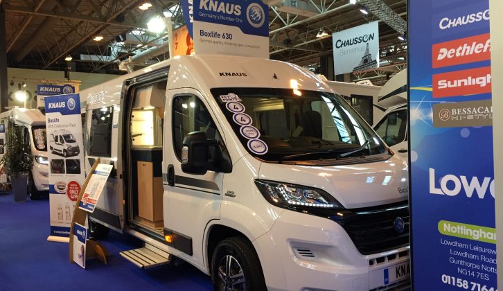 The Knaus BoxLife 630 is on the Lowdhams stand at this October's NEC show