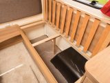 Although there are four bed boxes to choose from, space is restricted by wheelarches, plumbing and electricals