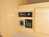 The lounge stereo and habitation control panel are easy to use and well located
