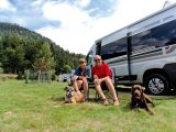 Chrissie and Geoff Crowther worried if their dogs could cope with touring, but there was no need to be concerned