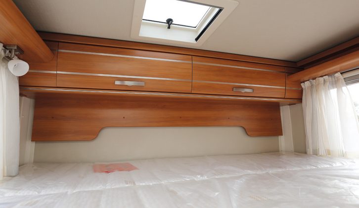 A ladder leads to a double bed with a memory-foam mattress; our test 'van's nearside window is a £220 option