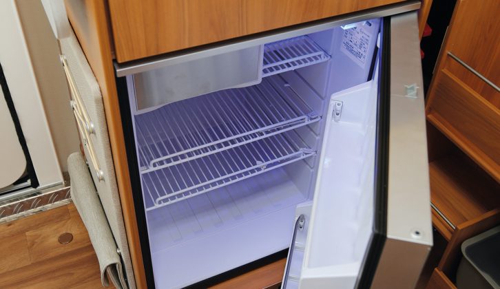 Specify the Comfort pack to upgrade the compressor fridge from 65 litres to 85; it has a small icebox
