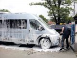 Before and after every season the motorhome needs a good wash!