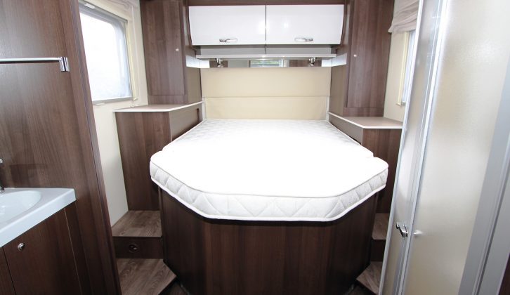 The Zefiro 696 rear is devoted to the appealing bedroom and en suite facilities