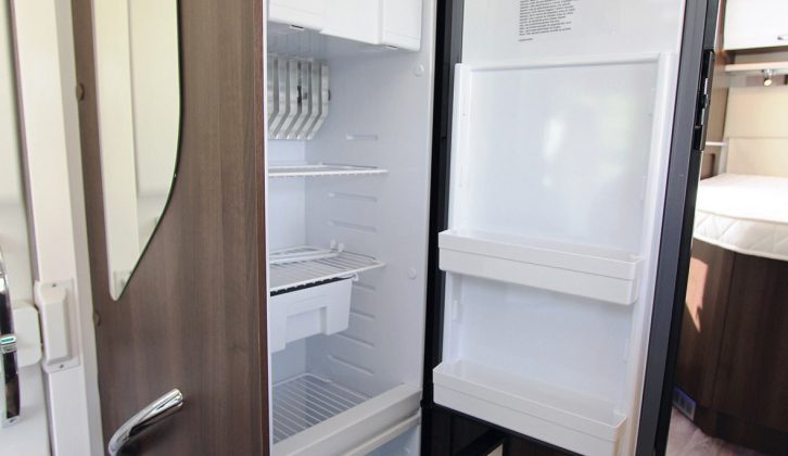 Thetford’s latest three-way fridge-freezer is thoughtfully designed, with a cavernous chiller drawer