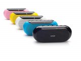 Buy a colourful speaker to boost the sound from a smartphone or MP3 player
