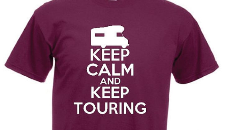 There are three motorhome-themed slogans on Fastfuse T-shirts