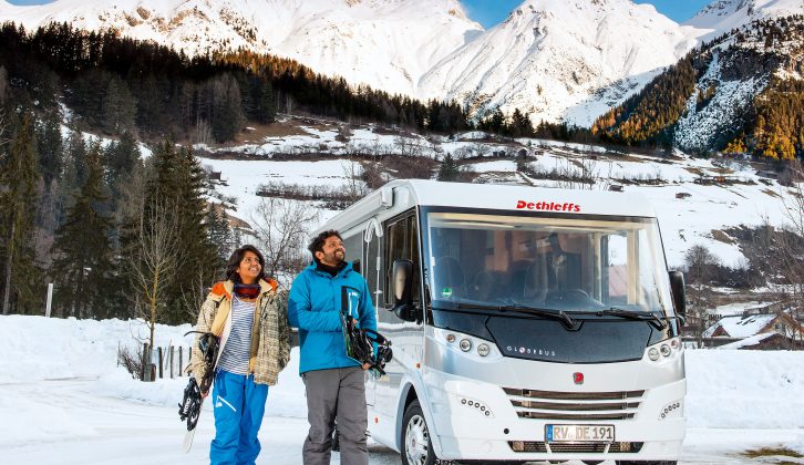 Practical Motorhome's Jeremiah used a fully-winterised Dethleffs 'van for a ski trip