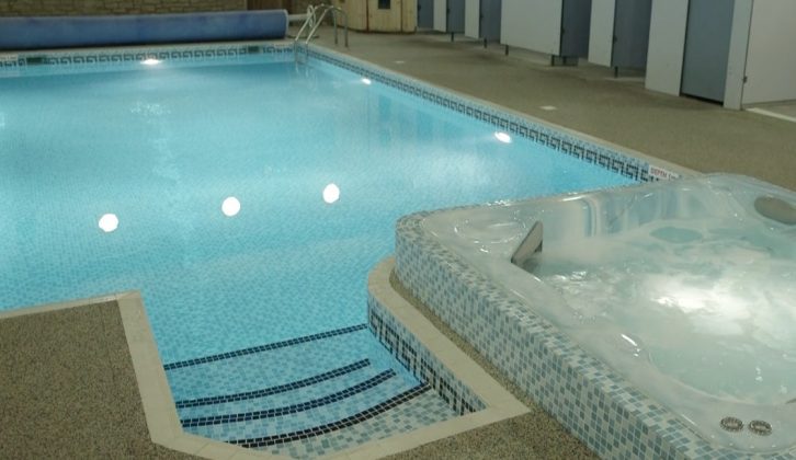 You can enjoy a swim, jacuzzi, steam room and more at Lincoln Farm Park