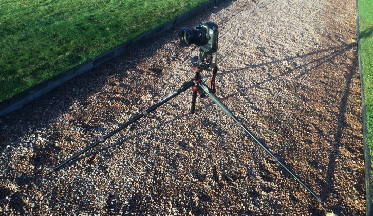 The 190 Go! tripod has four-section telescopic legs which secure using rubber twist grips, and it can be set as low as 0.30m