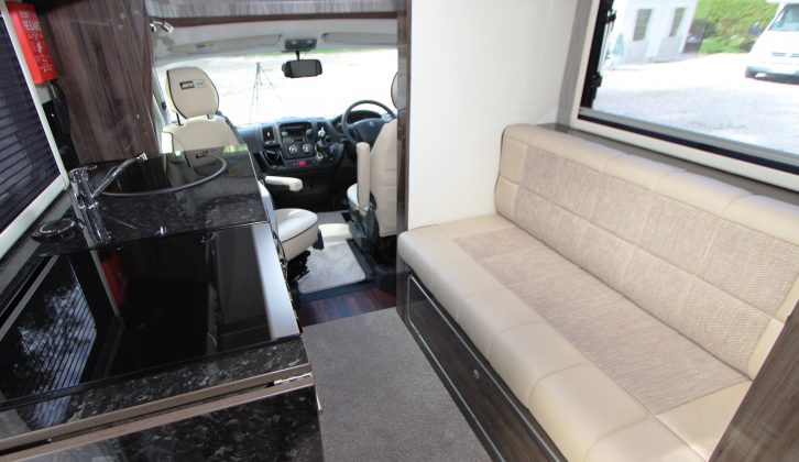 You don't have to deploy the slide-out to get comfortable in this motorhome!