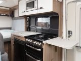 It's not a massive 'van, but the kitchen is well-specced and there's a worktop extension to give cooks more space