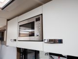 It's great to see a microwave oven fitted, but it might be set too high for shorter motorcaravanners