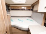 As with all Swift’s fixed-bed motorhomes, the rear bedroom in the 325 sports a Duvalay memory-foam mattress – the bed measures 1.85m x 1.3m (6ft 1in x 4ft 3in)
￼