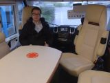 Luxury upholstery and high-end detailing are in evidence throughout this Carthago motorhome