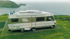 Nicknamed the 'Magic Bus', this 1989 Hymer 694 was the family's first motorhome