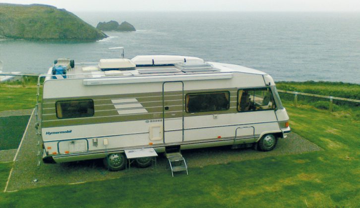 Nicknamed the 'Magic Bus', this 1989 Hymer 694 was the family's first motorhome