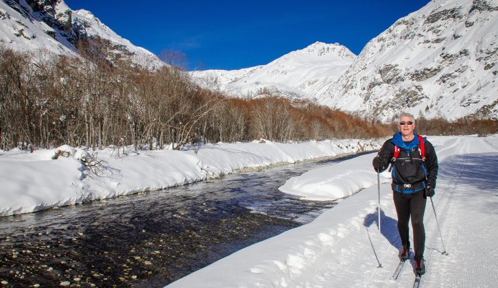 Cross country skiing was a different way to see the landscape