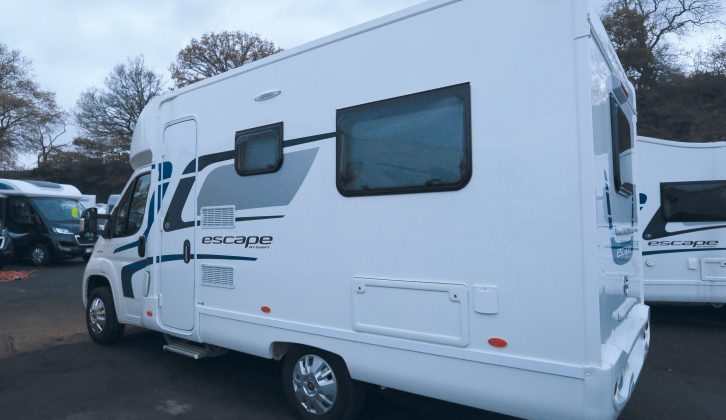 The nearside seat box can be accessed from outside the motorhome