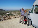 Meli George and Chris Doree sold their house and belongings, bought an old Hymer and enjoyed Christmas in sunny Spain