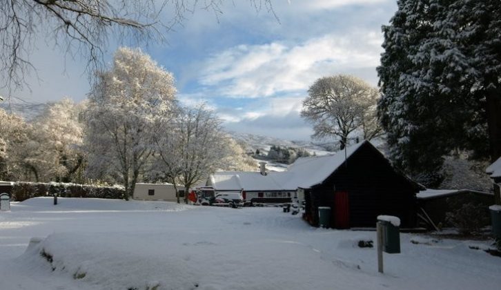 Glenmore Campsite in Aviemore is open all year round, has hardstanding pitches and electric hook-ups, plus it is dog friendly