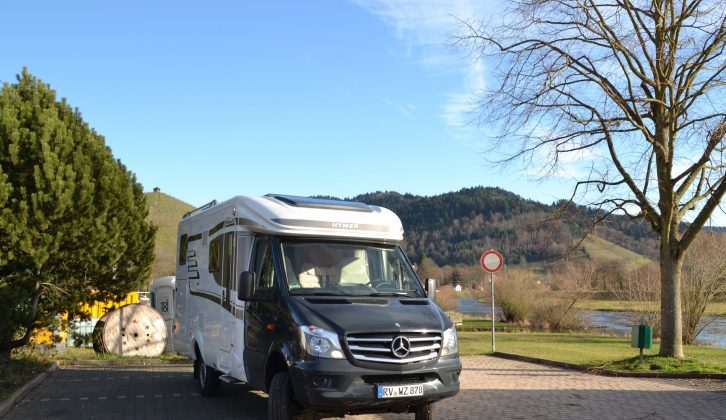 This impressive Hymer M-LT 580 4x4 was our team's accommodation for this German tour