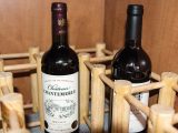 The wine rack fitted into the Carthago was cut down from a cheap wooden one and works perfectly