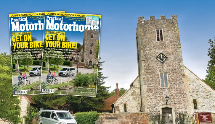Our April issue is a cycling special, featuring top trails in England and France