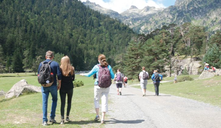 Bob McDowell enjoys a family walk near the Pont d'Espagne in the Pyrenees